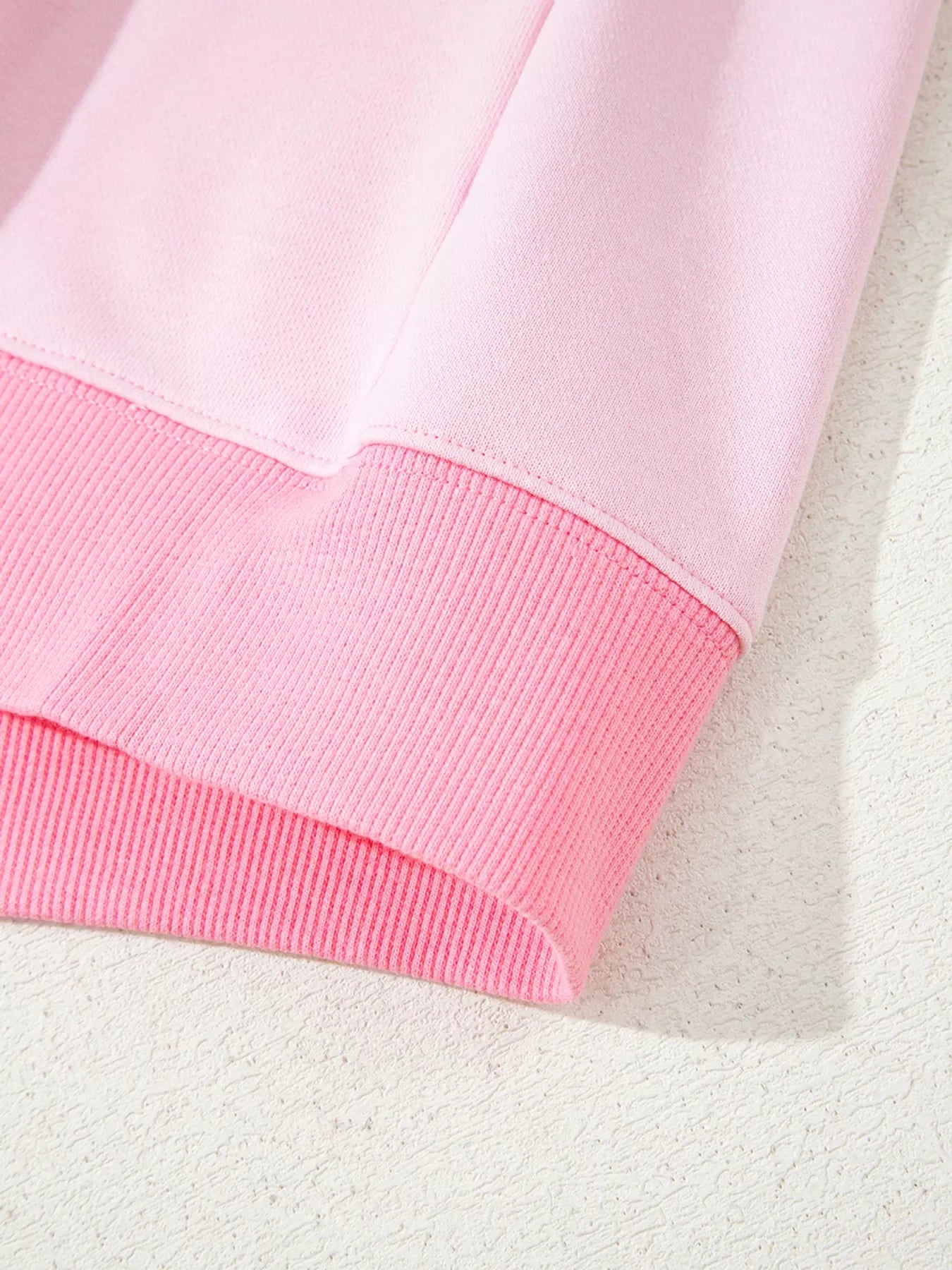 2-tone Color Block Patchwork Drop Shoulder Sweatshirt