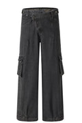 Men's Wide Leg Cargo Jeans