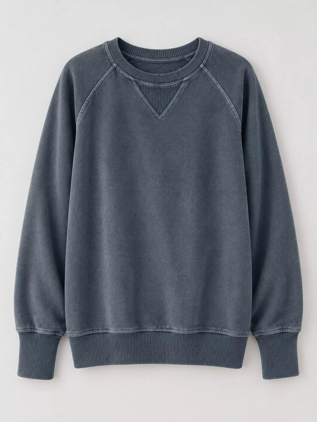 Crew Neck Raglan Sleeve Sweatshirt