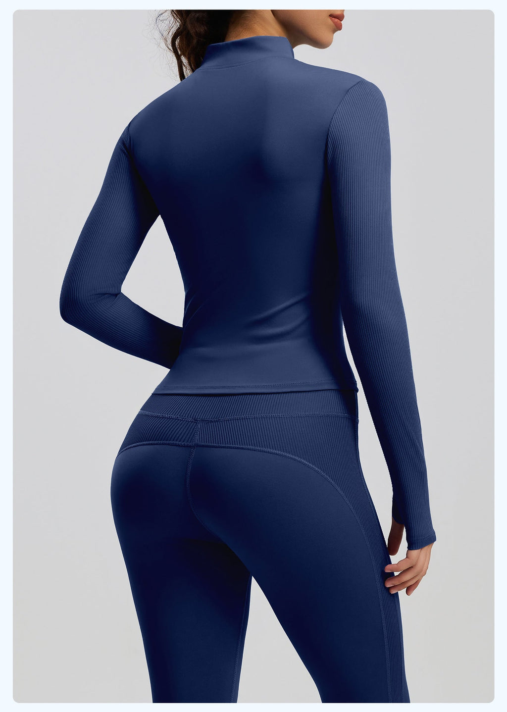 New Striped Sports Jacket Outdoor Running Slim-fit Slim-fit Landing Collar Yoga Jacket