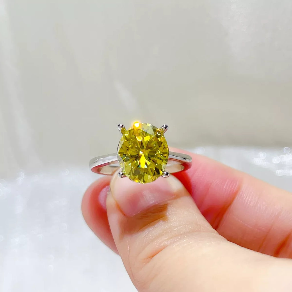 5 Carat 925 Sterling Silver Moissanite Ring