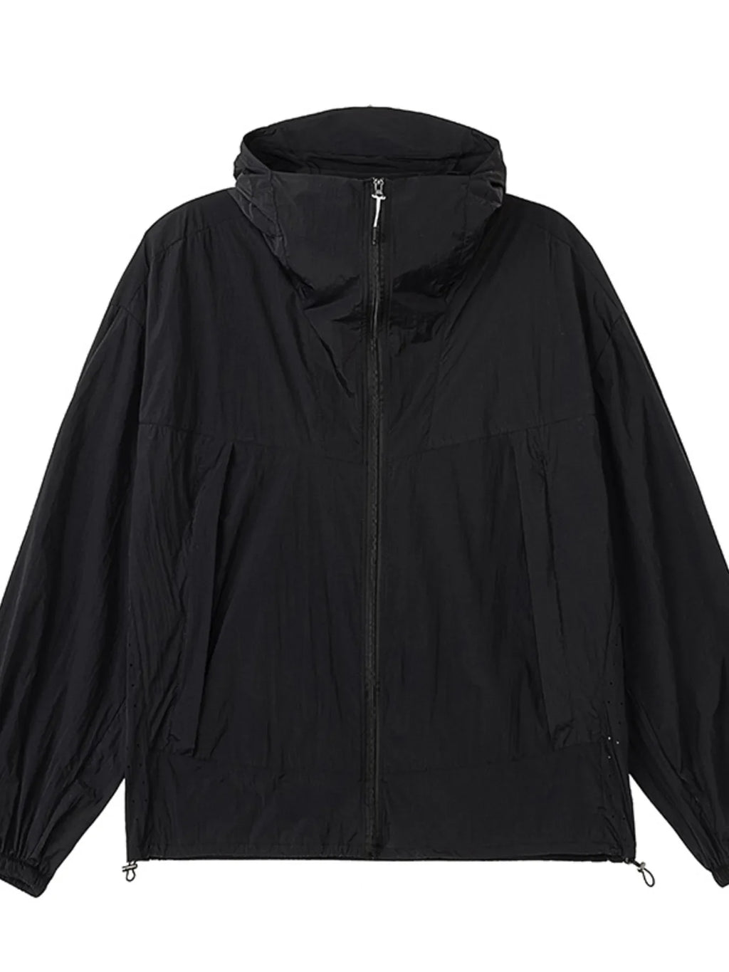 Men's Plus Size Lightweight Hooded Windbreaker Jacket