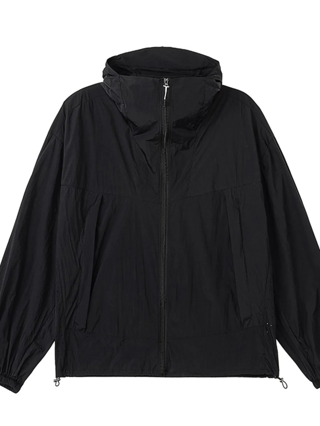 Men's Plus Size Lightweight Hooded Windbreaker Jacket