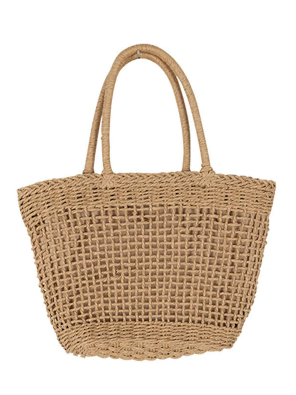 Woven Straw Handbag