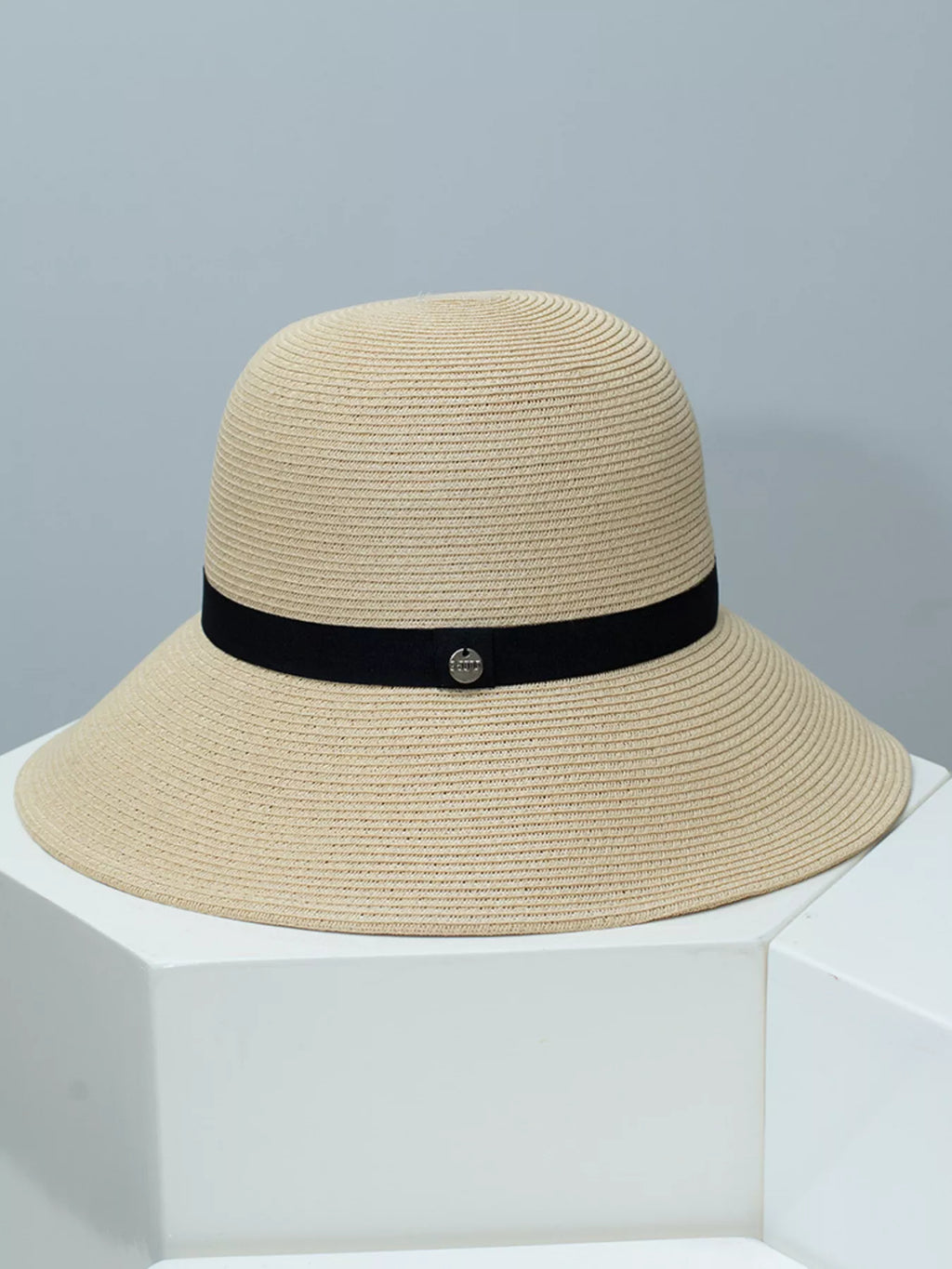 Straw Sun Hat with Ribbon