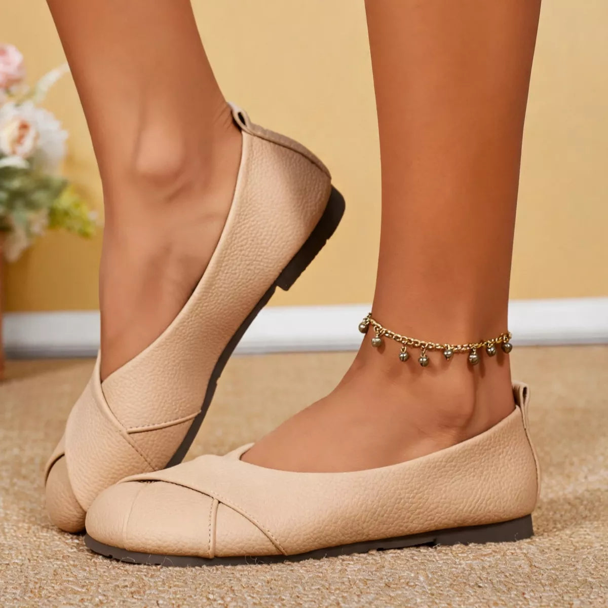 Round Toe Slip-Ons