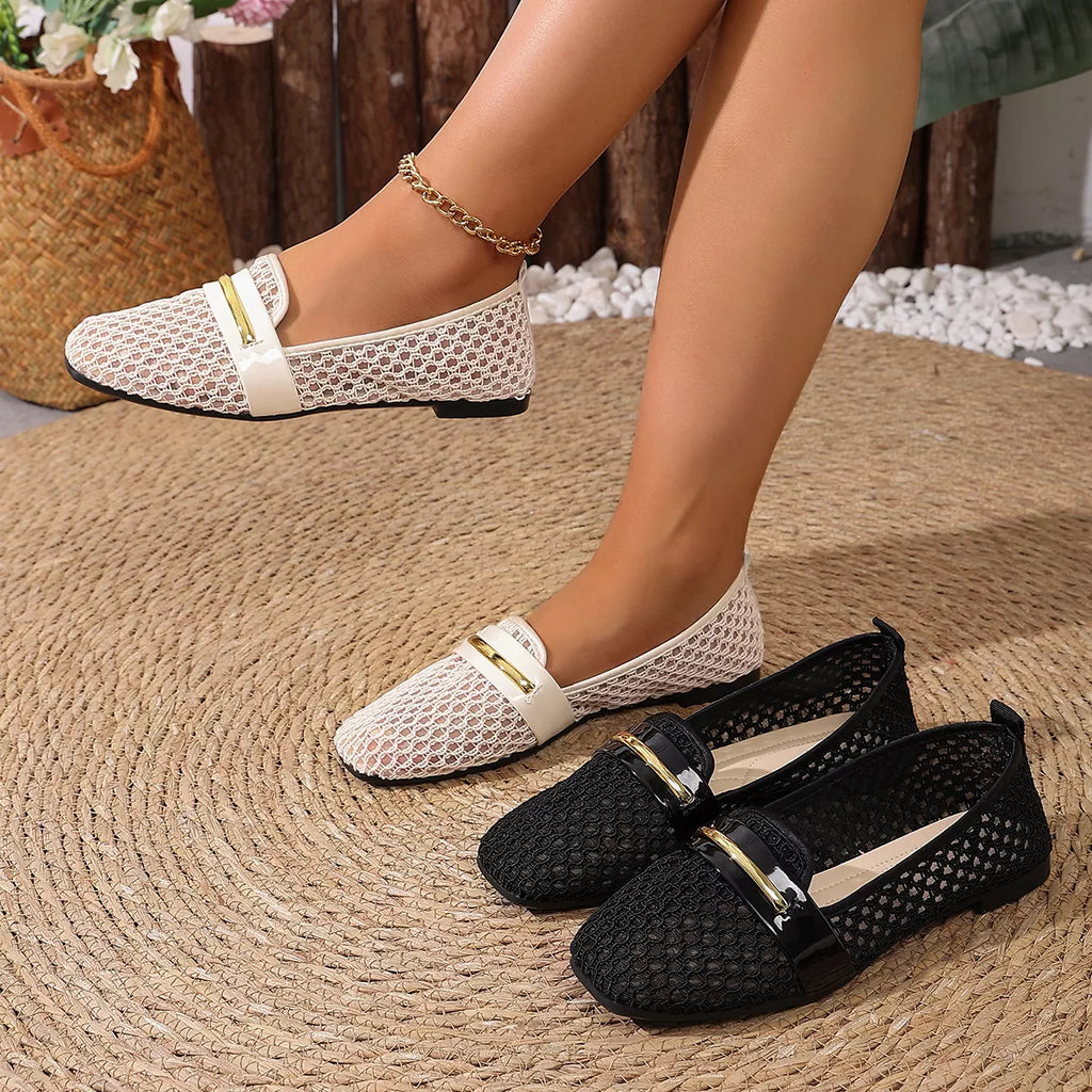 Square Toe Slip-Ons
