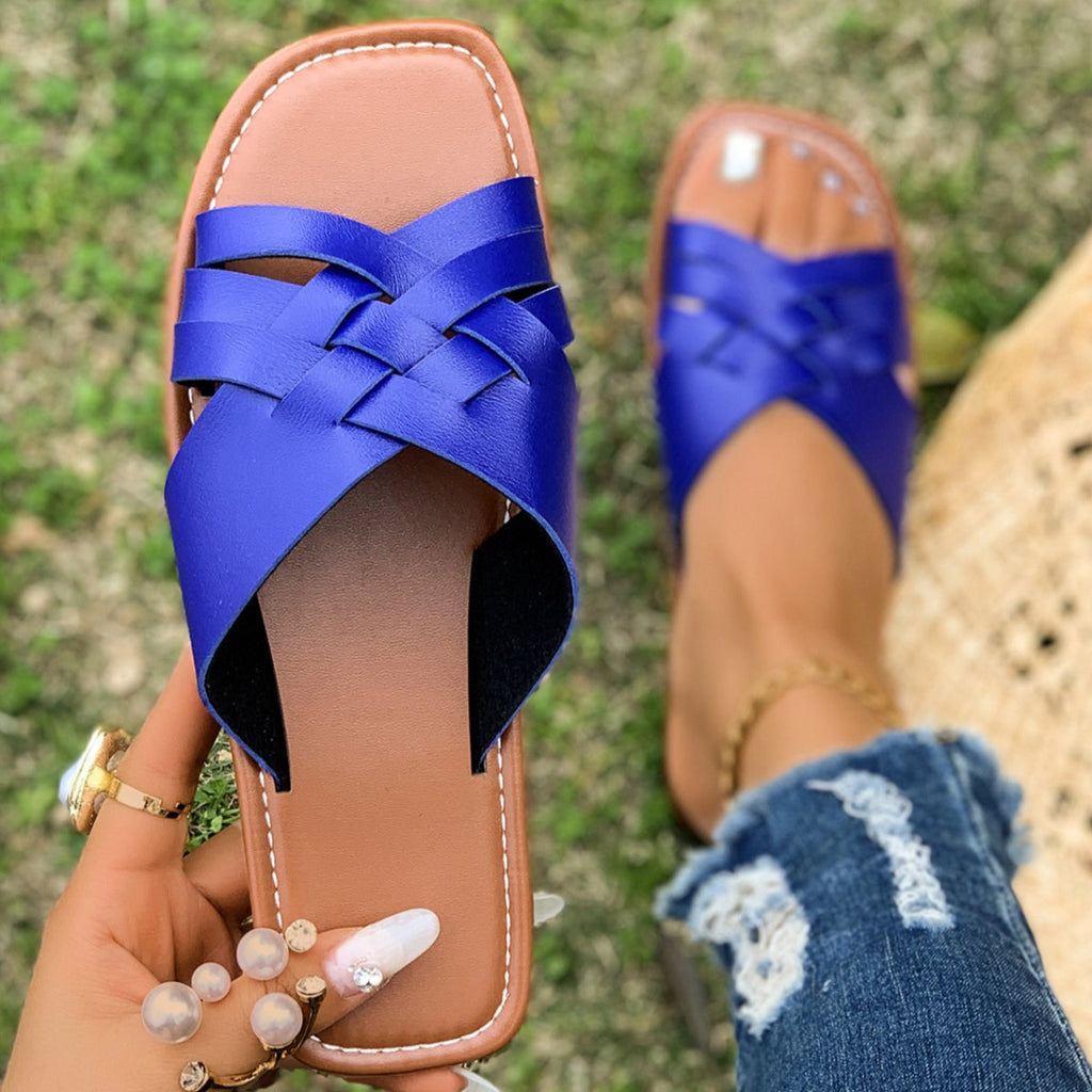 Woven Open Toe Sandals