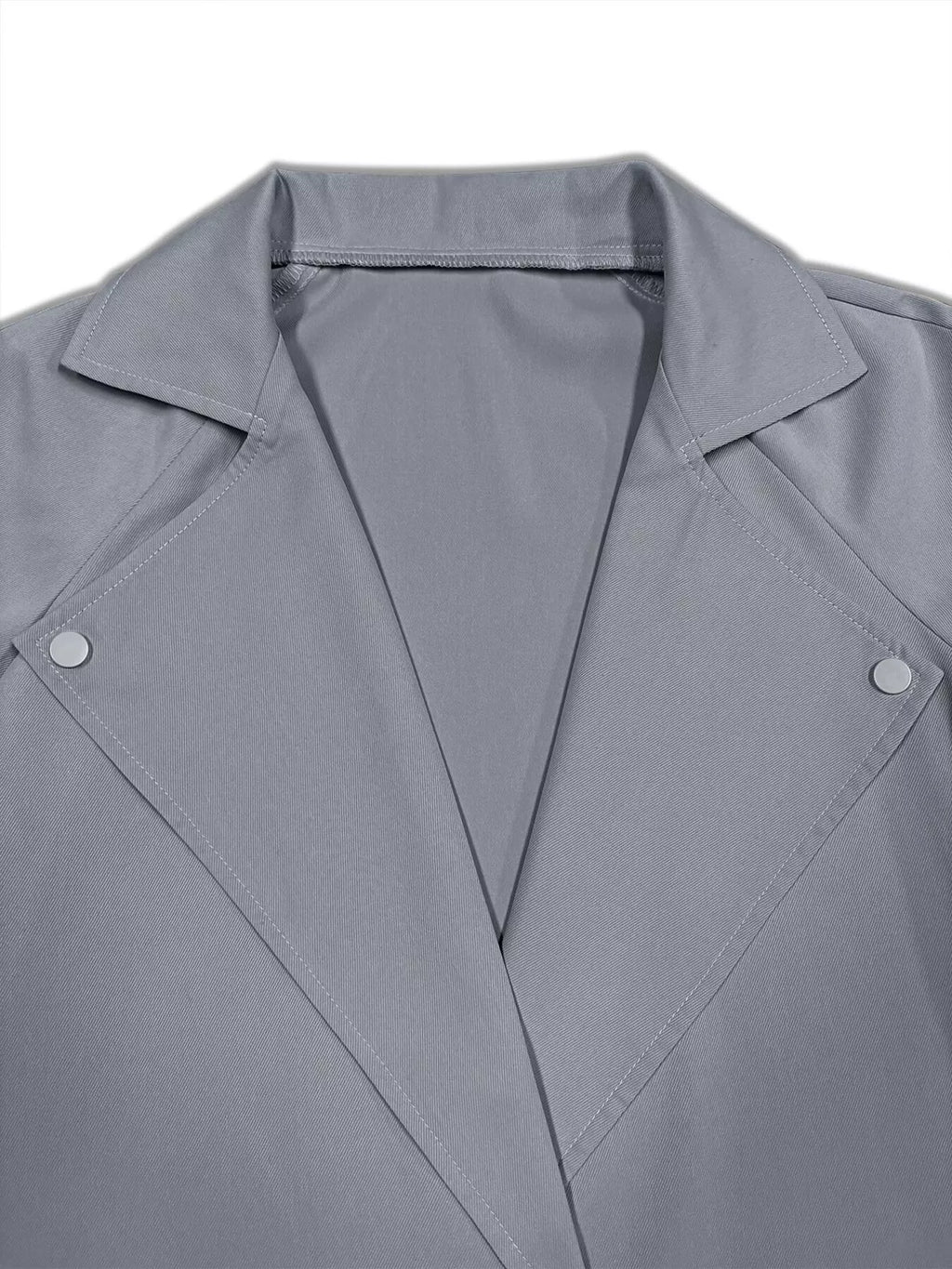 Lapel Collar Longline Trench Coat