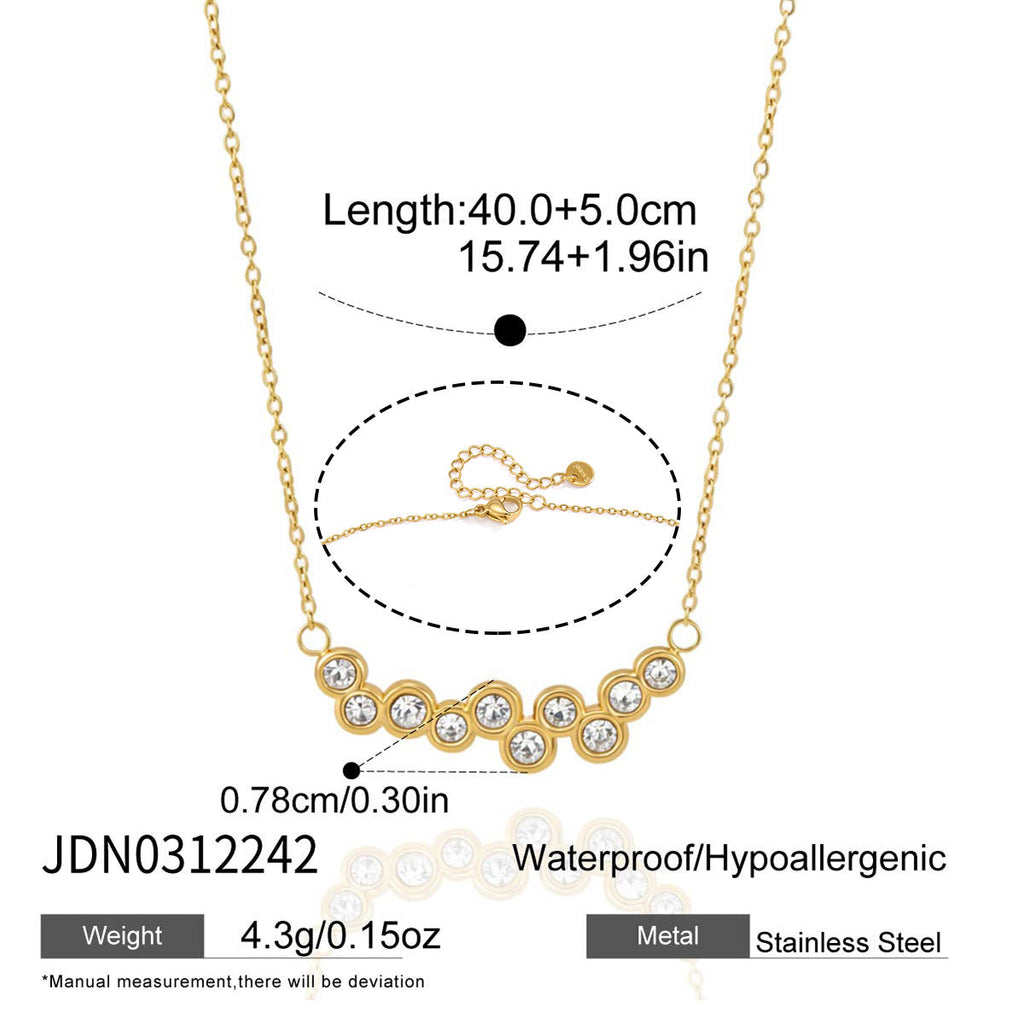 Zircon Bar Necklace