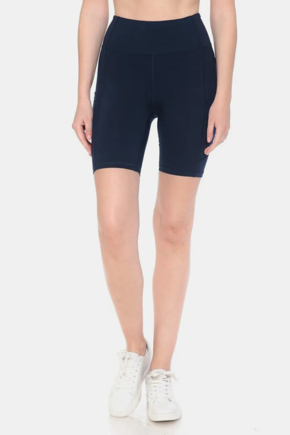 High Waist Active Shorts – Navy