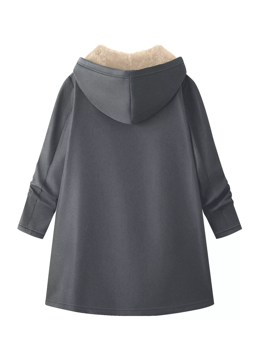 Fleece-Lined Zip Up Hooded Outerwear