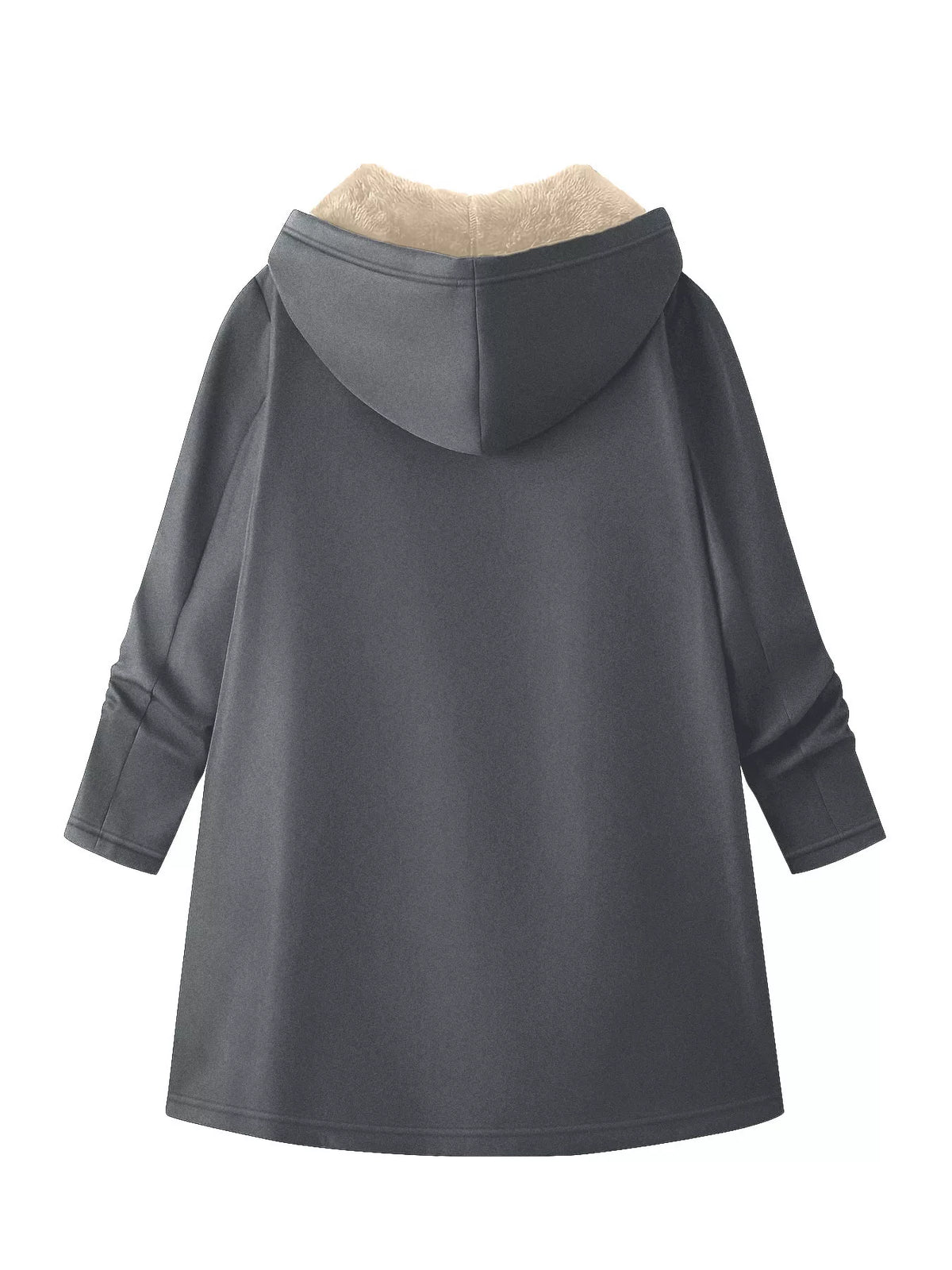 Fleece-Lined Zip Up Hooded Outerwear