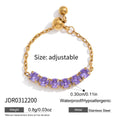 Adjustable Zircon Ring Collection