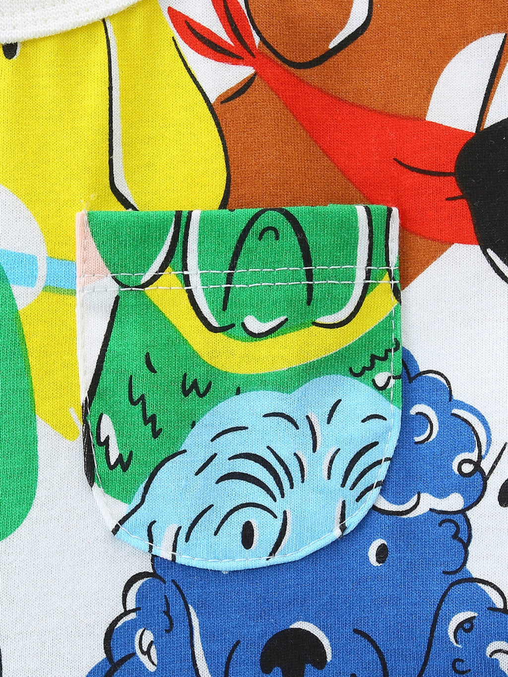Children's Cartoon Dog Print Casual Dress