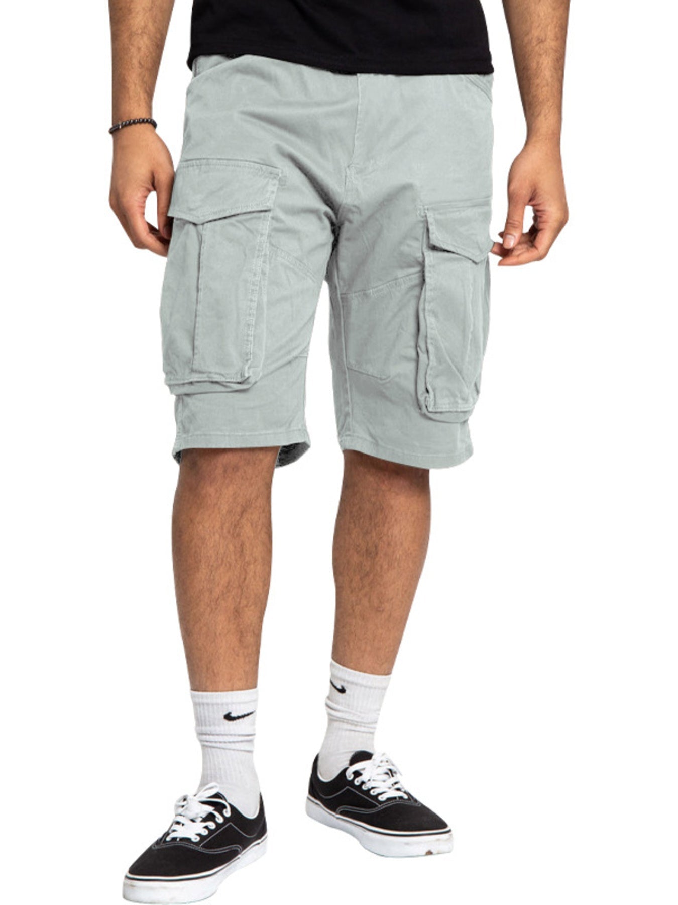 Men's Full Size Cargo Shorts with Multiple Pockets Plus Size