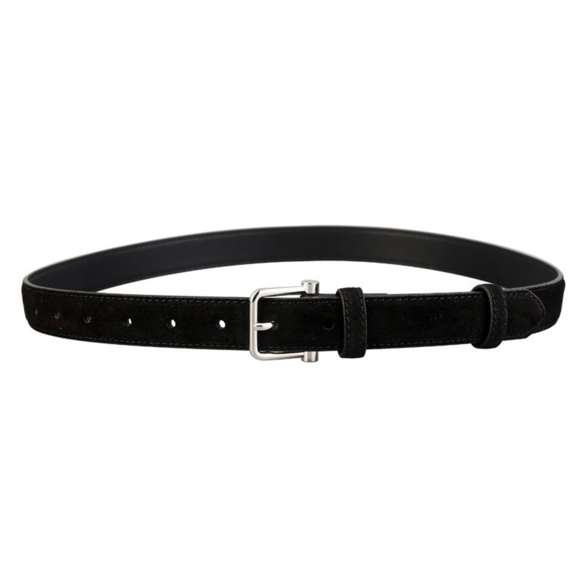 Classic Silver Buckle Belt