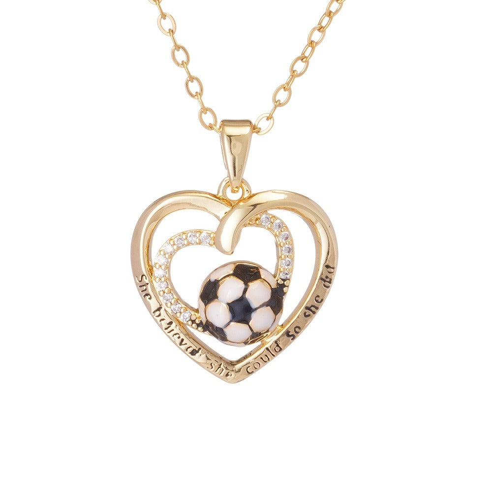 Soccer Heart Necklace Collection