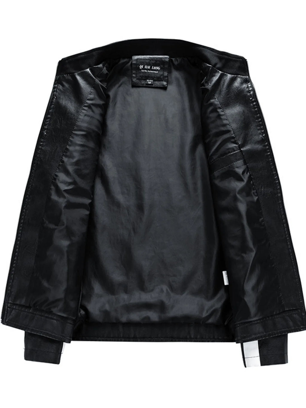 Men's Plus Size Zip Up Long Sleeve Contrast Jacket