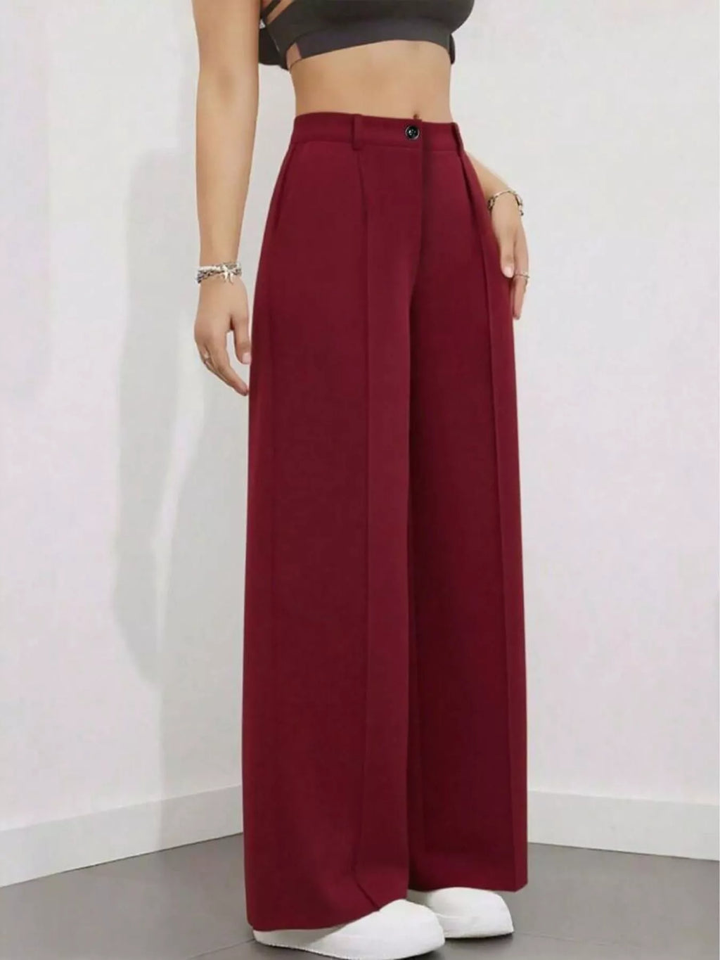 High-Waisted Wide Leg Pants