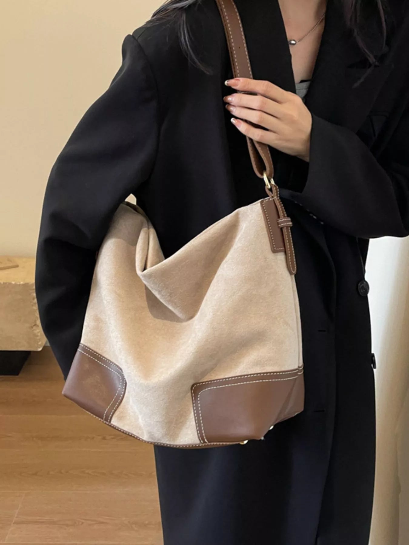 Color Block Shoulder Bag