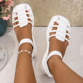 Braided Ankle Strap Sandals
