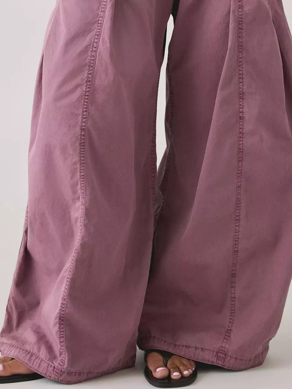 High-Waisted Cargo Wide-Leg Pants