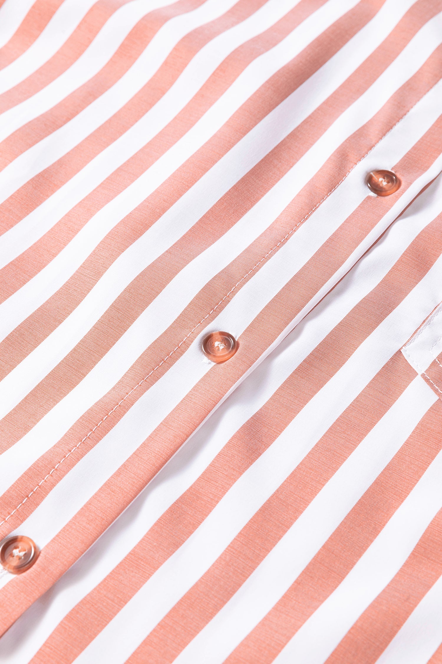 Khaki Stripe Collar Button Front Bracelet Sleeve Ruffle Hem Shirt