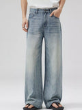 Men's Full Size Wide Leg Jeans Plus Size