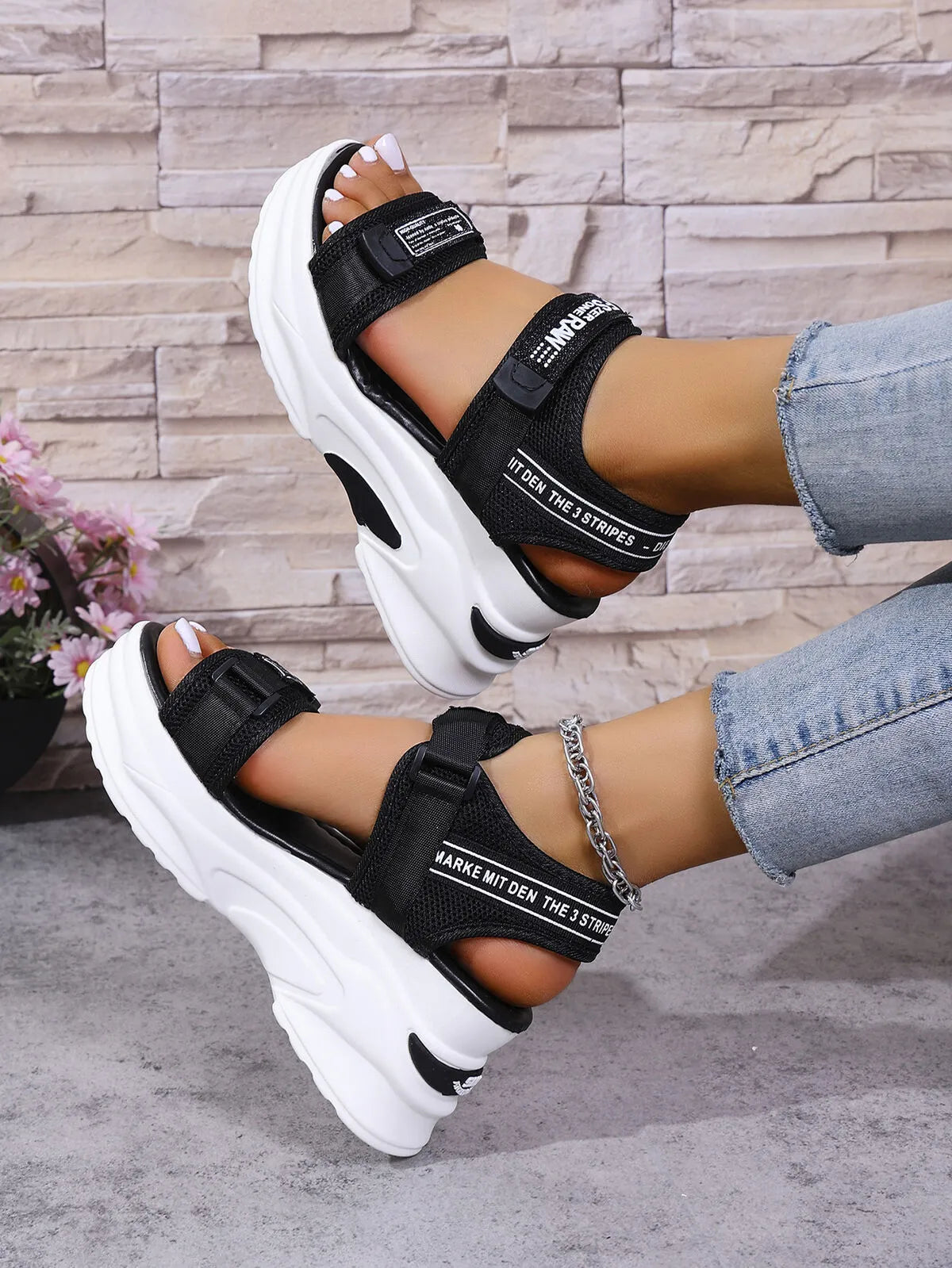 Open Toe Wedge Sandals