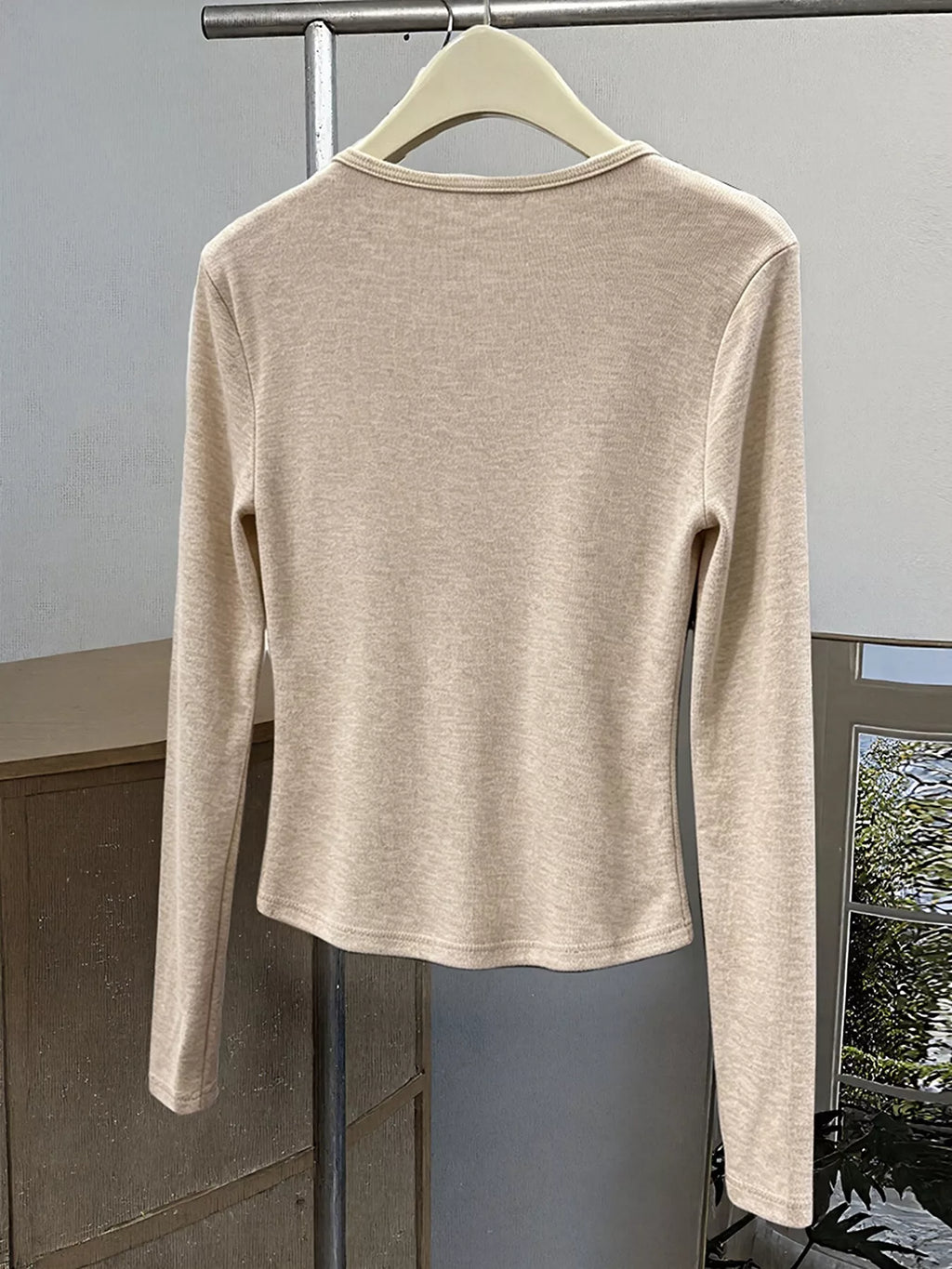 Lace Trim Long Sleeve T-Shirt