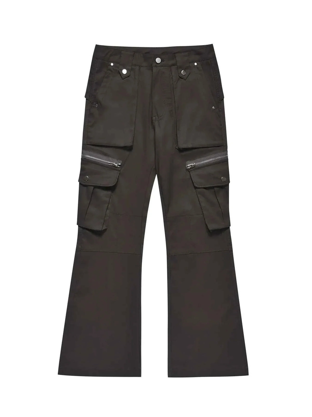 Men's Multi-Pocket Flared Cargo Pants