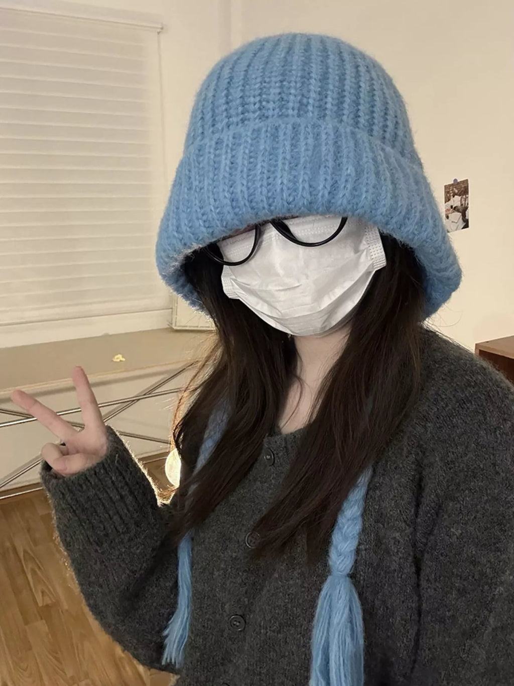 Cozy Knit Braided Beanie Hat