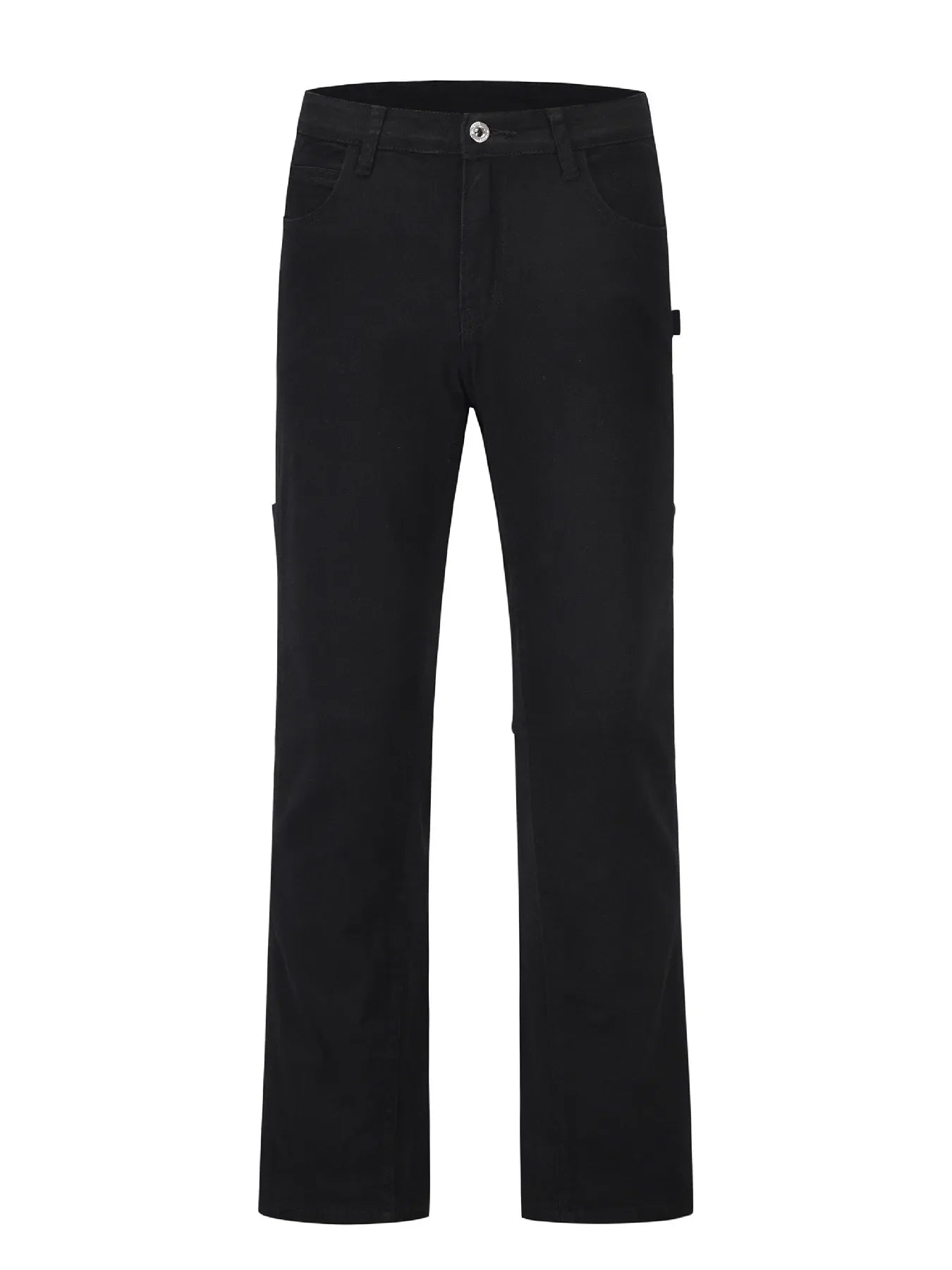 Men's Slim Straight Jeans with Snap Detail