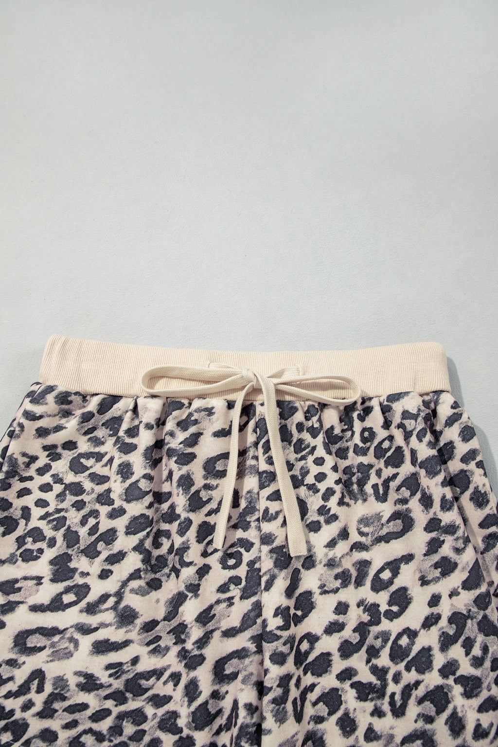 Multicolour Leopard Zip-Up Hooded Drawstring Pant Set