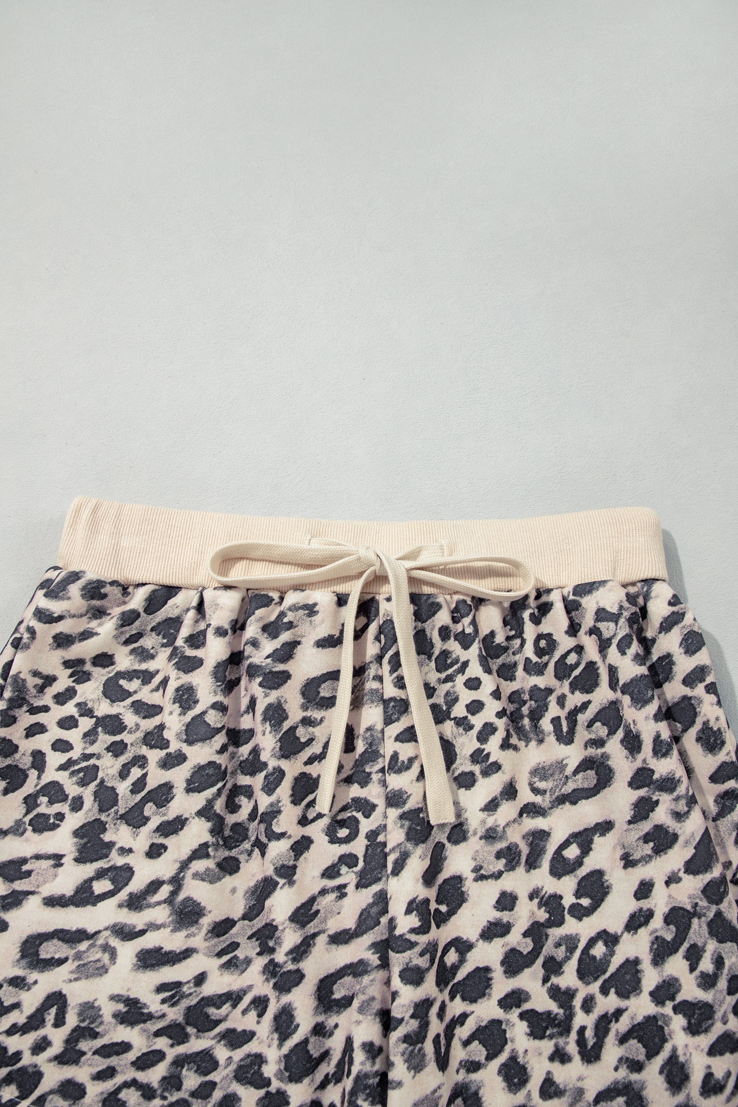 Multicolour Leopard Zip-Up Hooded Drawstring Pant Set