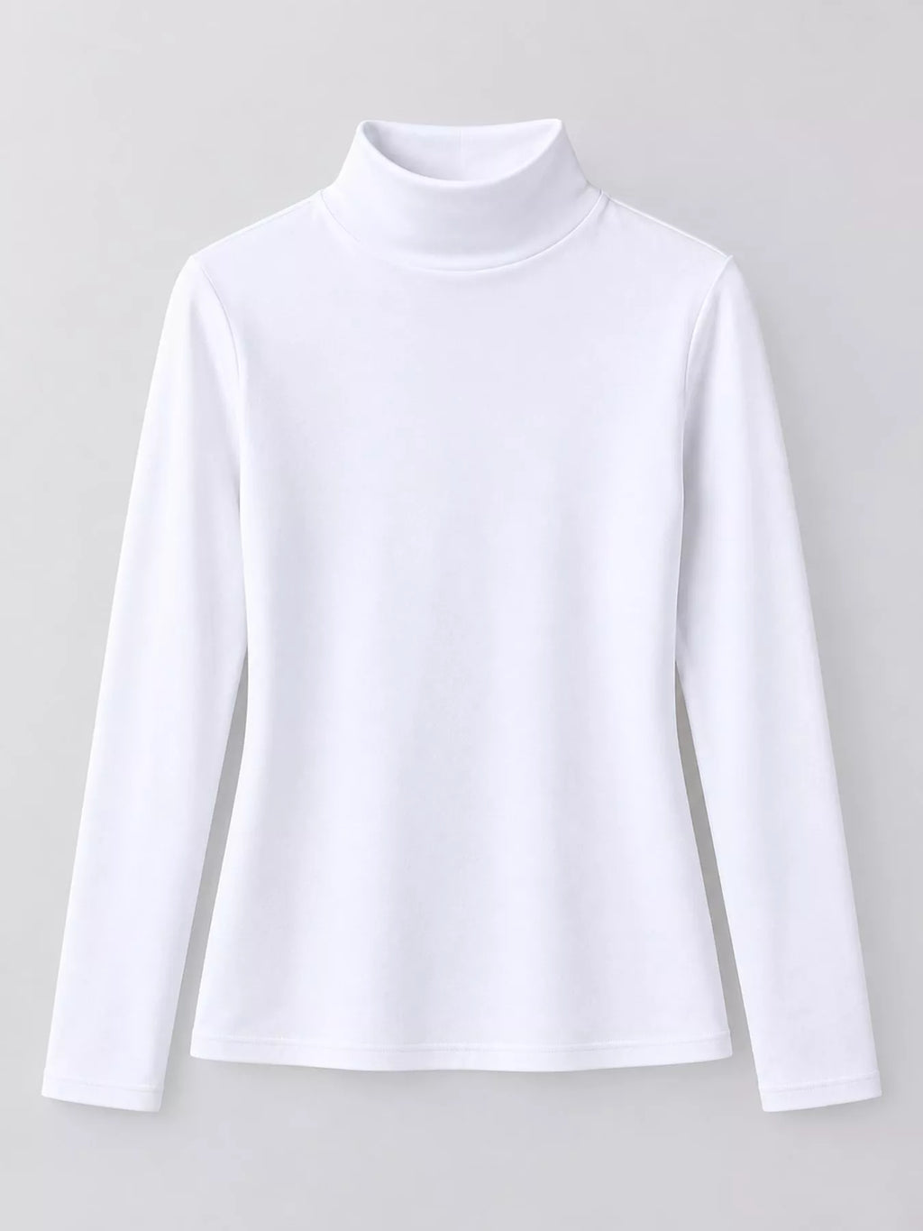 Full Size Slim-Fit Mock Neck Long Sleeve Basic T-Shirt Plus Size