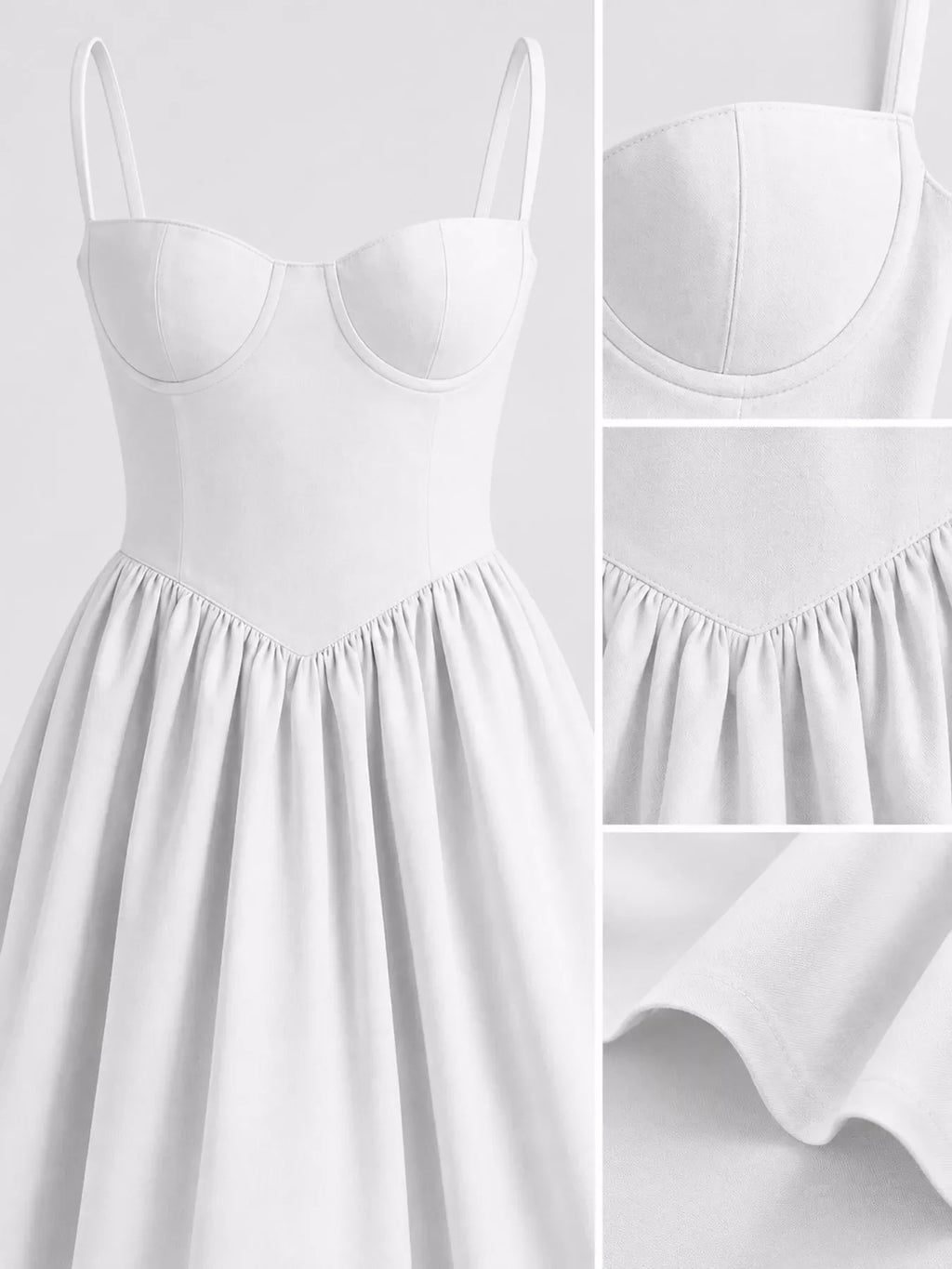 Sweetheart Neck Midi Cami Dress