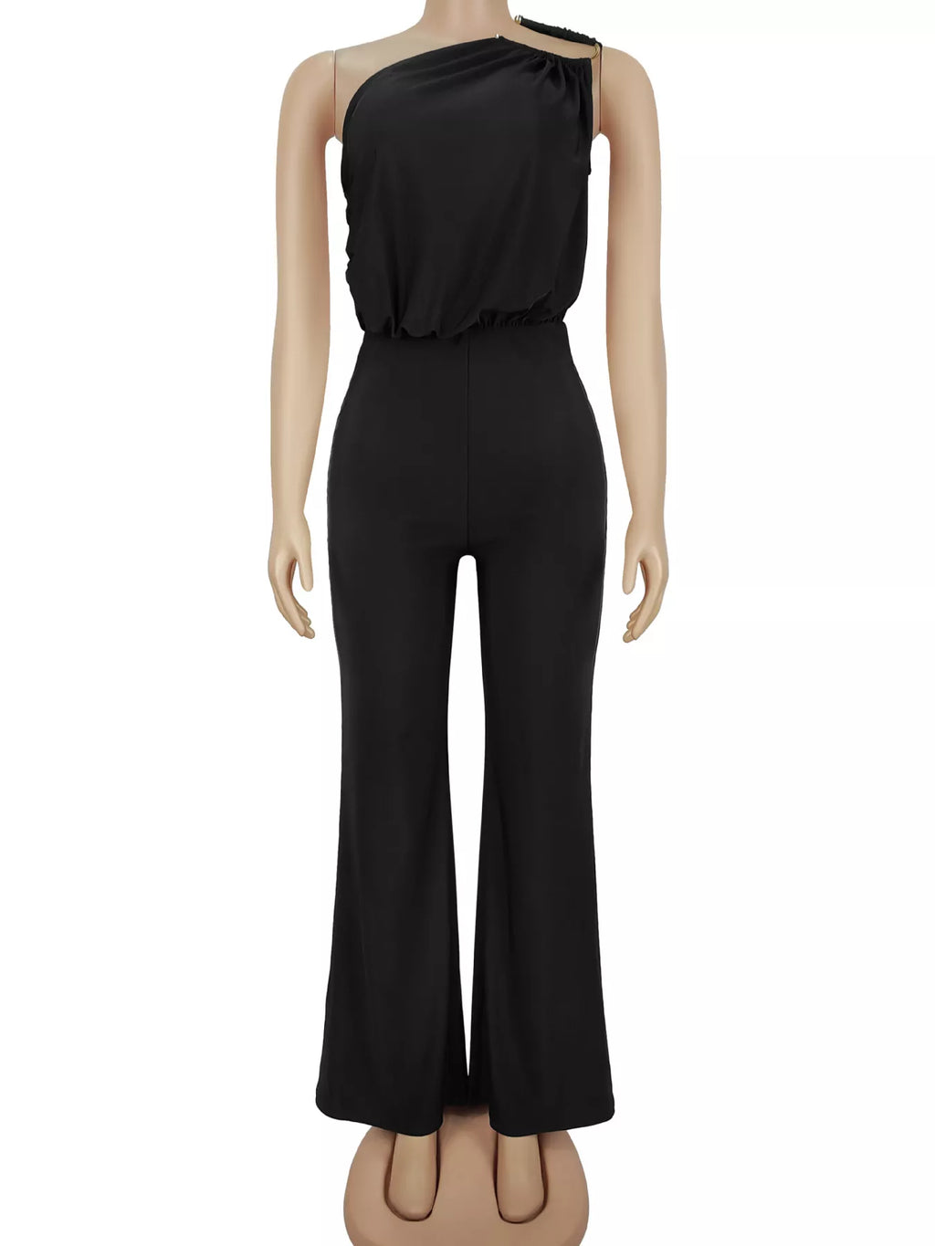 One-Shoulder Wide-Leg Jumpsuit