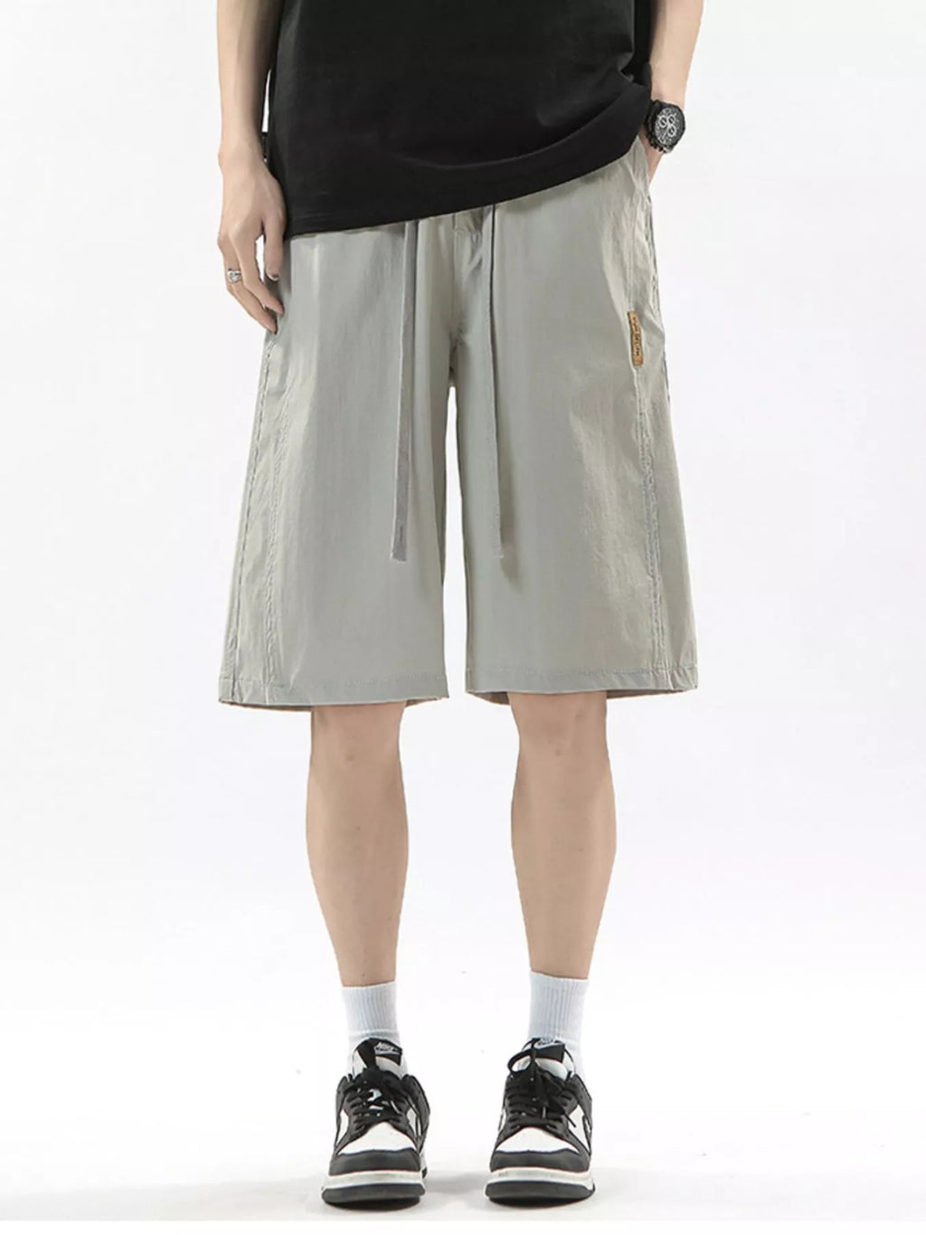 Men's Full Size Drawstring Casual Loose-Fit Pants Plus Size