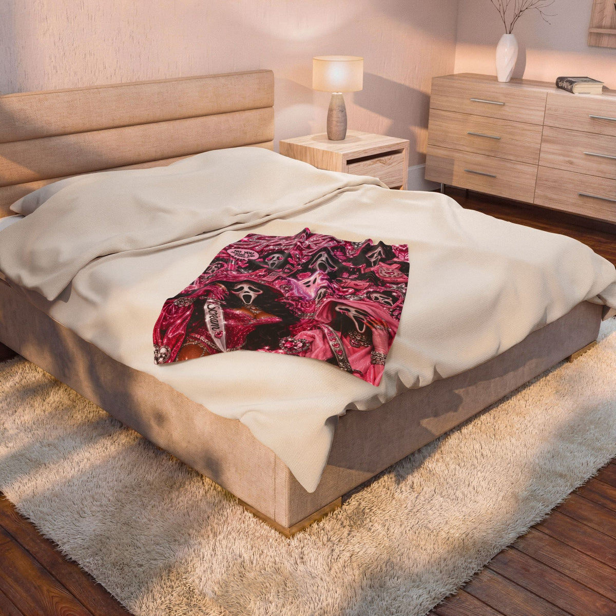 “Spooky” Velveteen Plush Blanket