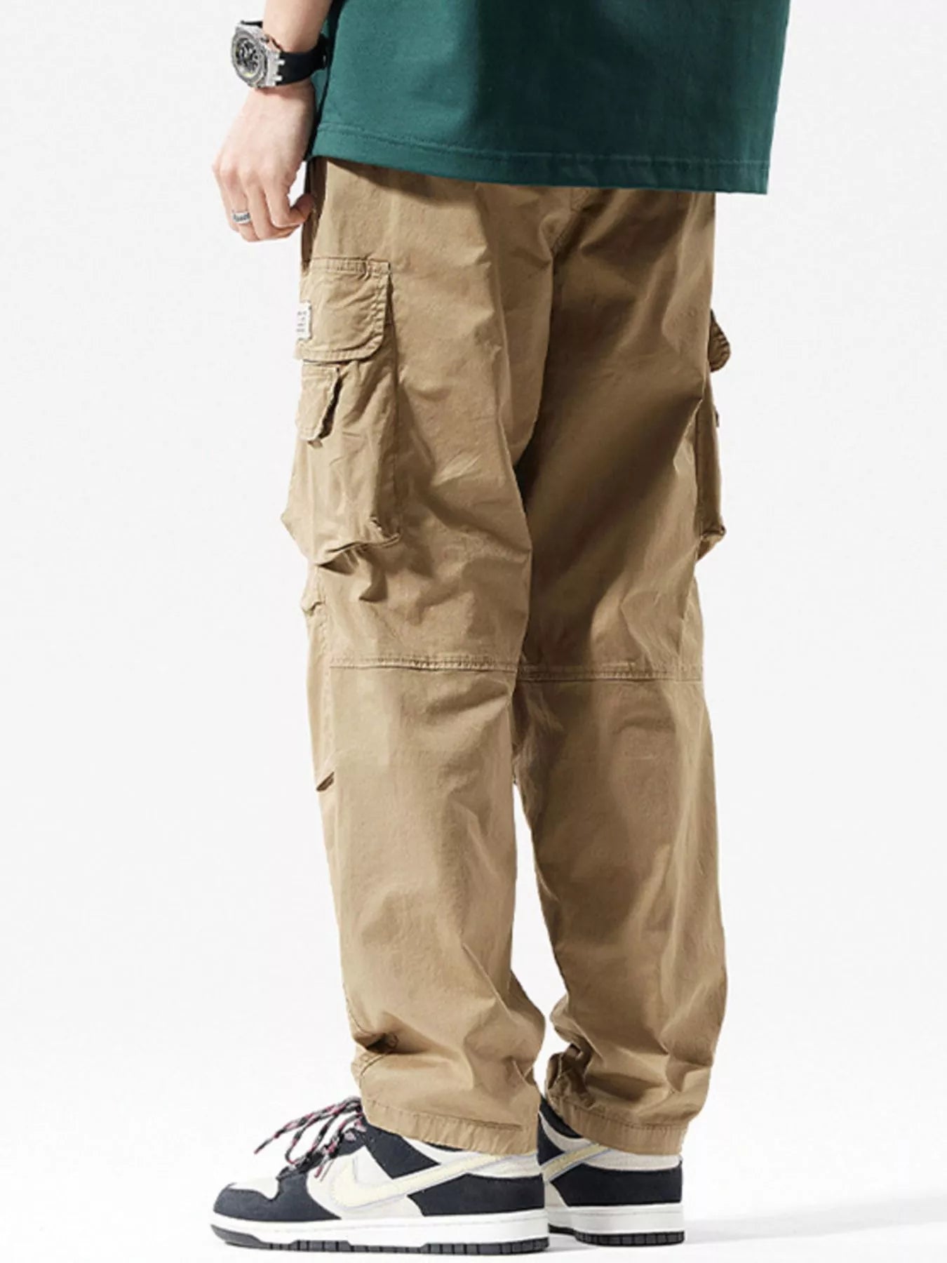 Men's Full Size Relaxed Fit Cargo Pants Plus Size