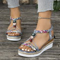 Open Toe Platform Wedge Sandals