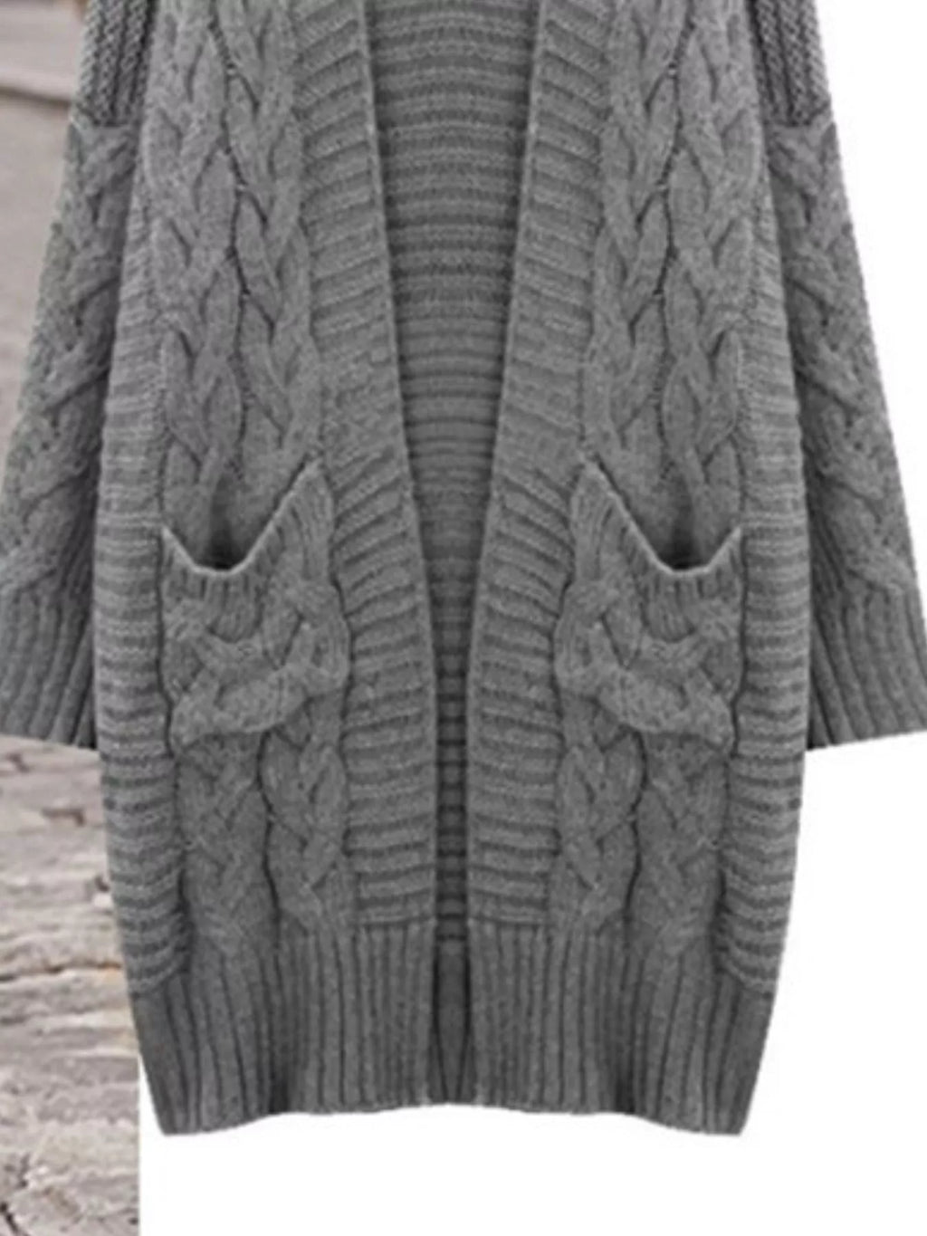 Chunky Knit Open Front Cardigan