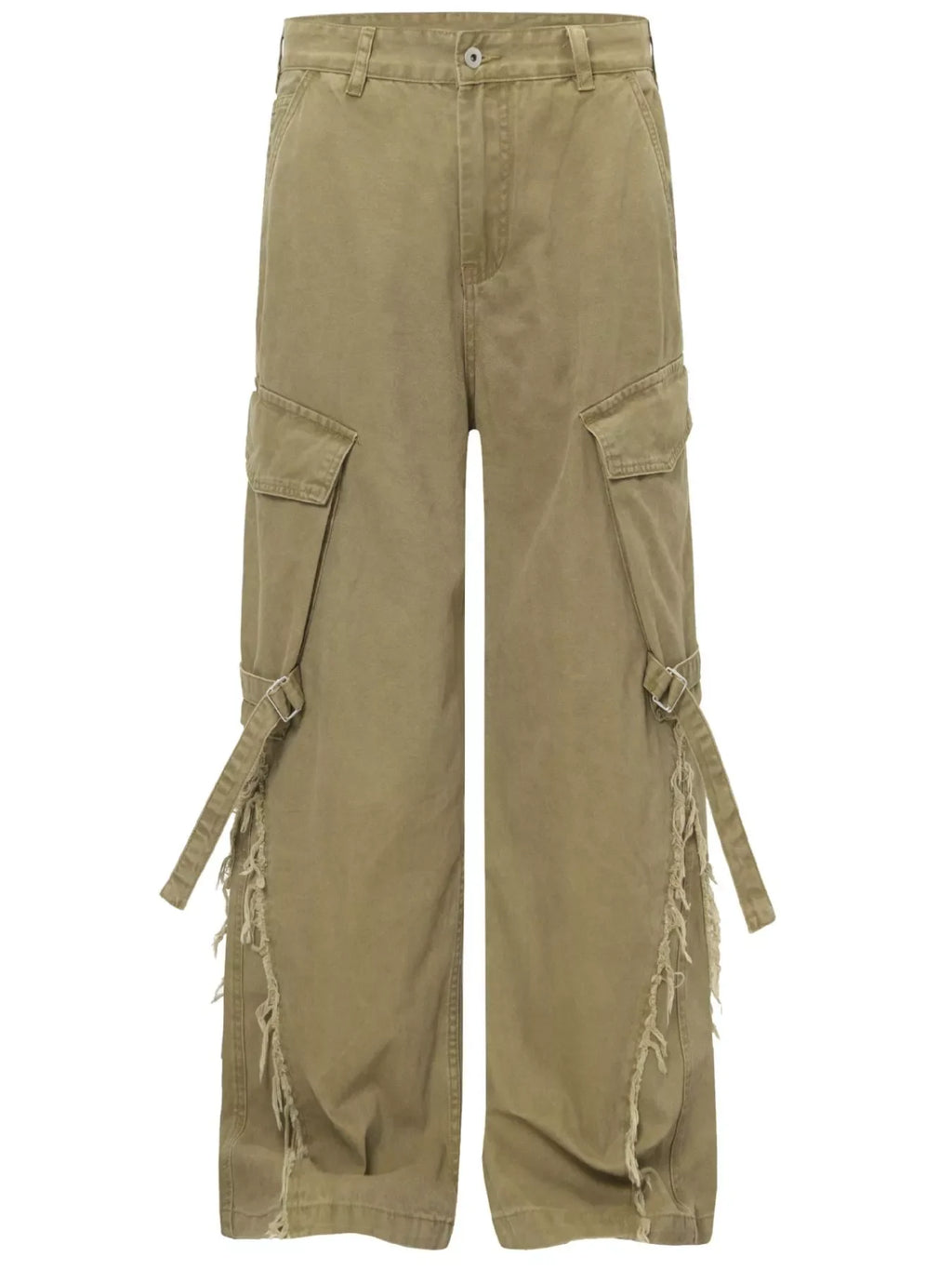 Men's Cargo Pants with Buckle Straps