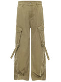 Men's Cargo Pants with Buckle Straps