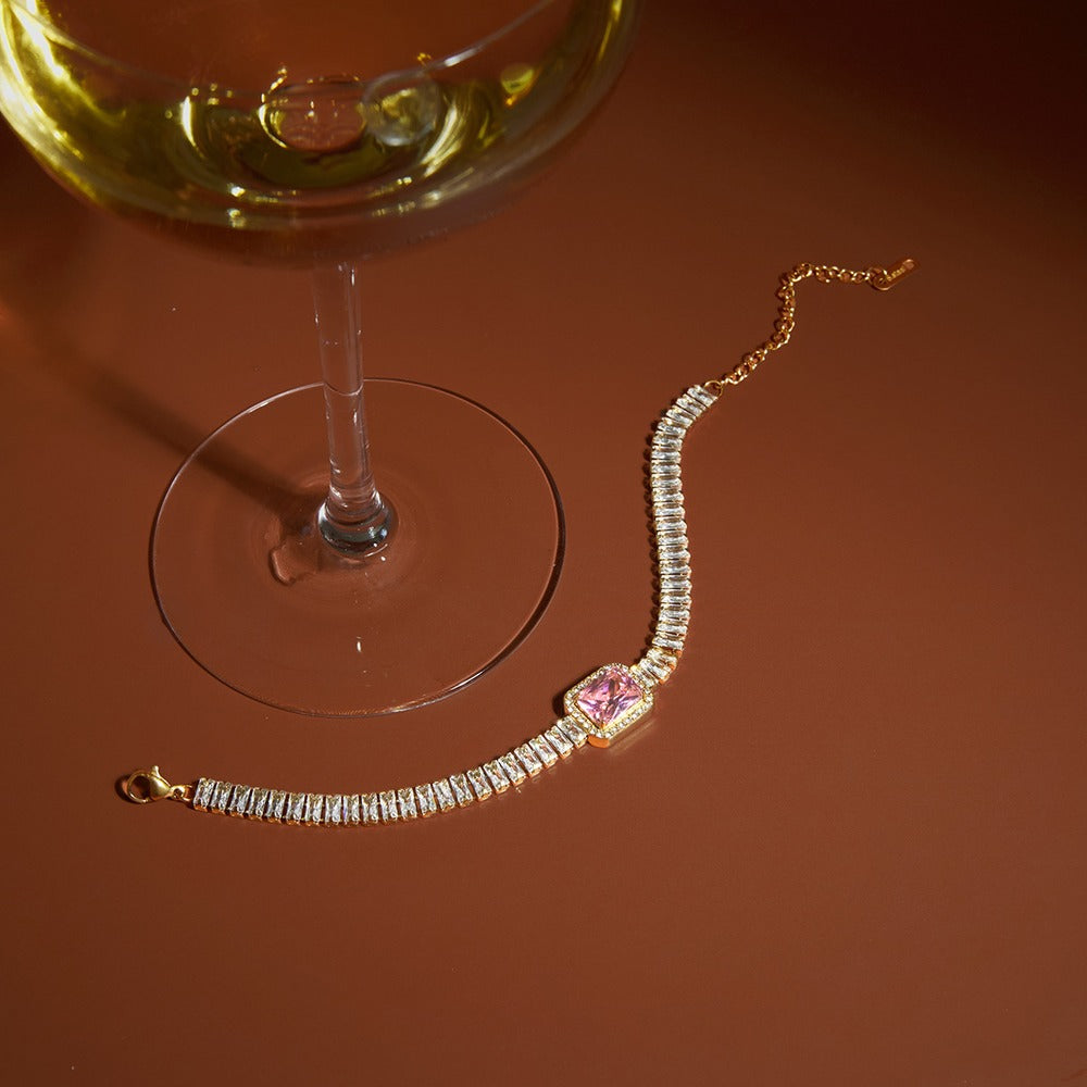 Pink Zircon Bracelet Collection