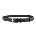Classic Buckle Skinny Leather Belt