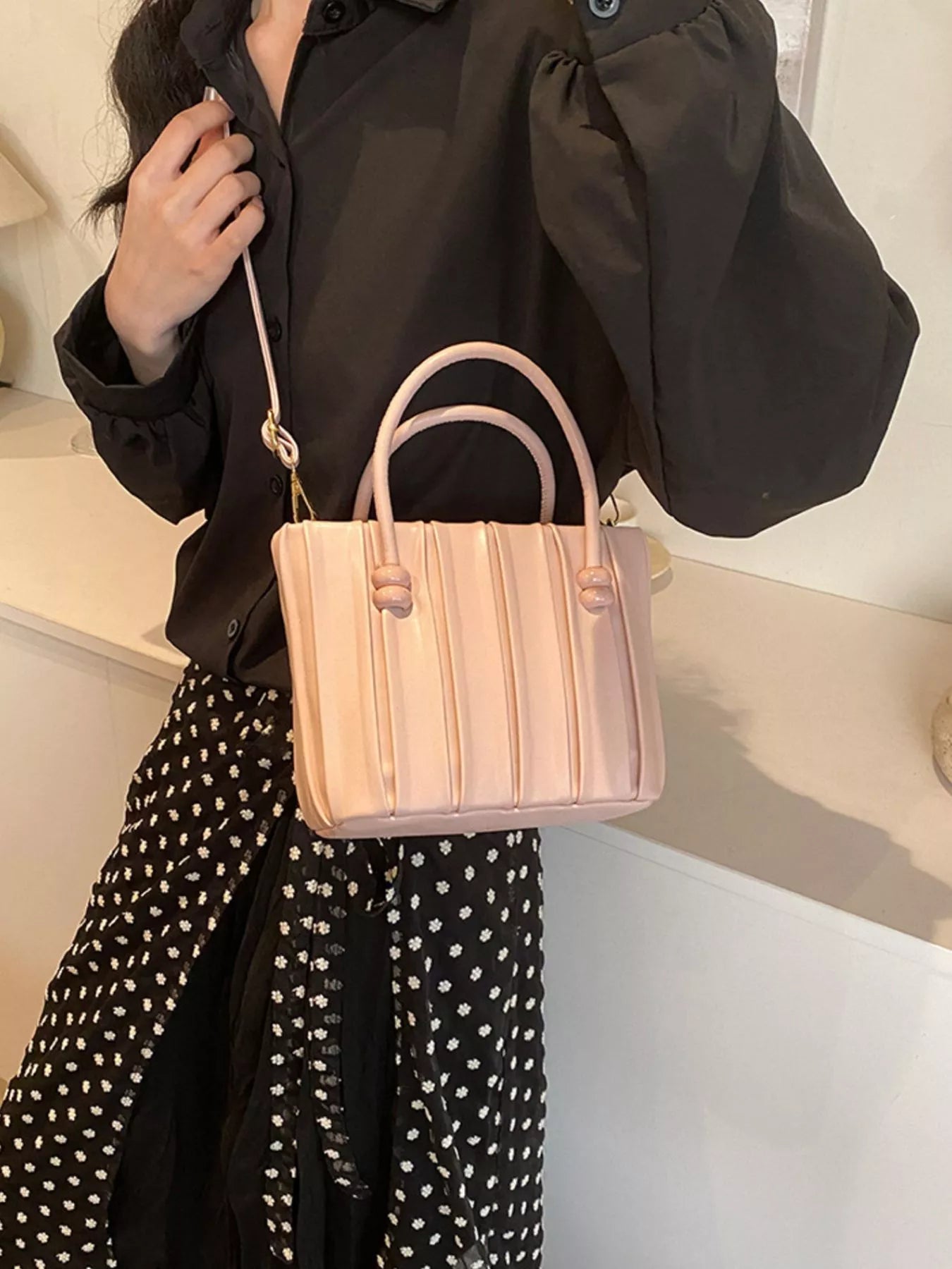 Top-Handle Crossbody Bag