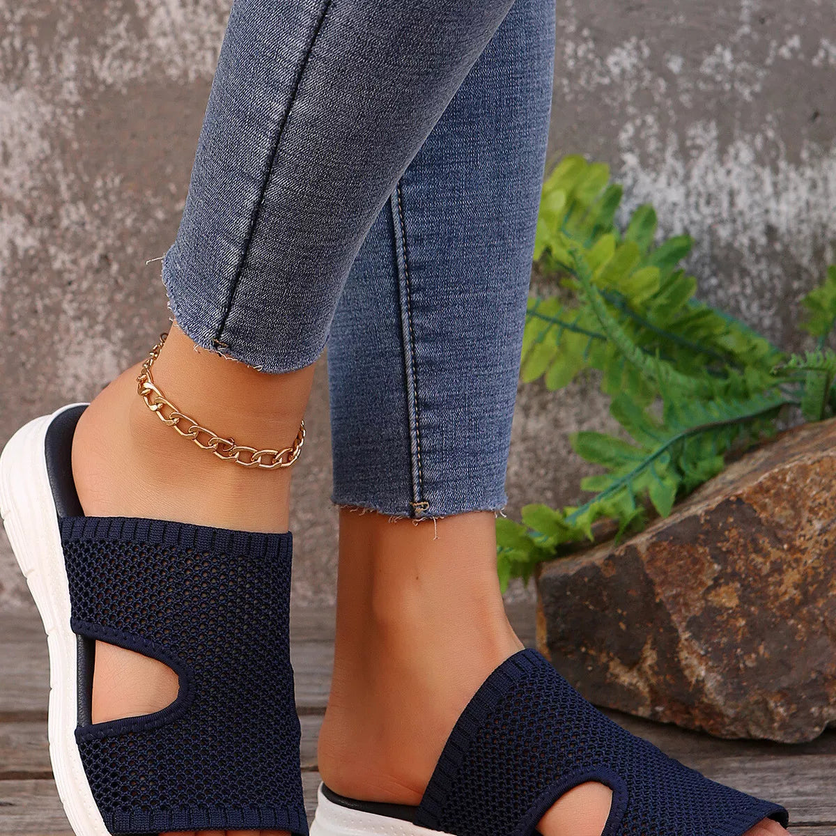 Breathable Mesh Open Toe Sandals